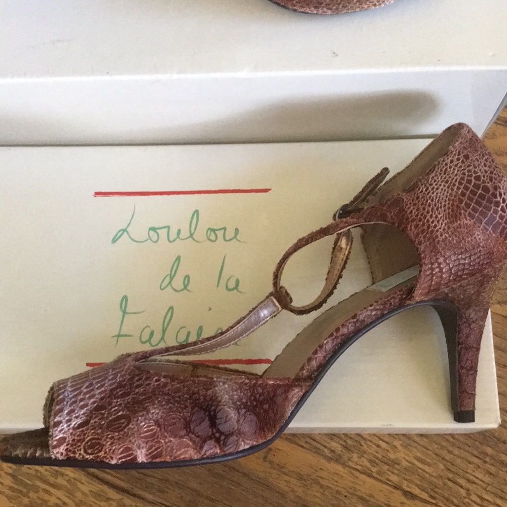 Lou Lou de la Falaise peep toe pumps - Picture 3 of 11